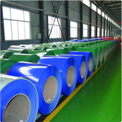 Cuộn dây thép mạ kẽm mạ màu tráng màu PPGI nhúng nóng Chiều rộng 5mm 1500mm