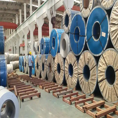 0.1-12mm Độ dày cuộn thép không gỉ trong kết thúc màu trắng rách cho máy móc nặng